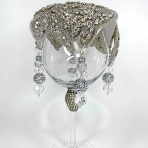 Bling Drink Cover for the Bride to keep her beverage safe at the wedding.